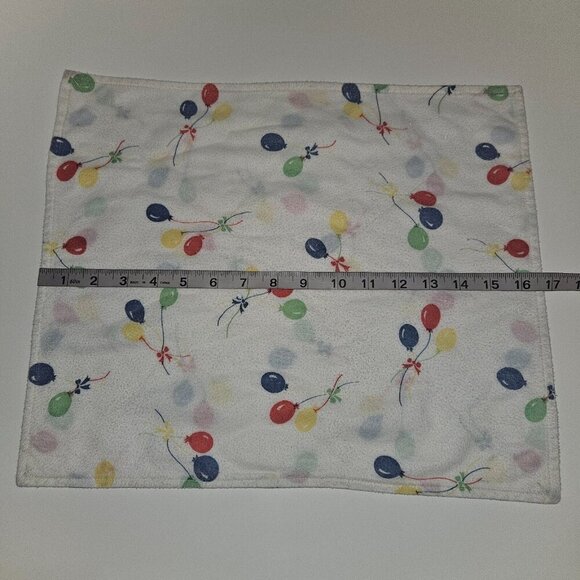 VTG Balloons Baby Burp Cloth Primary Colors Red Blue Yellow Green 14" x 16" READ - Picture 2 of 6